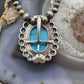 Carolyn Pollack Sterling Silver Large Oval Turquoise Enhancer Pendant For Women