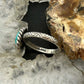Carolyn Pollack Sterling Silver Oval Turquoise Decorated Ring Size 7.75 For Women