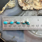 Native American Sterling Silver Turquoise Cluster Post Earrings For Women