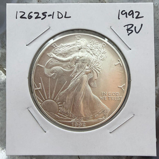 Vintage US 1992 1.0 Troy Ounce .999 American Eagle BU Condition #12625-1DL