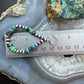 Sterling Silver Southwestern Style Navajo Pearl & Turquoise Bead Hoop Earrings For Women