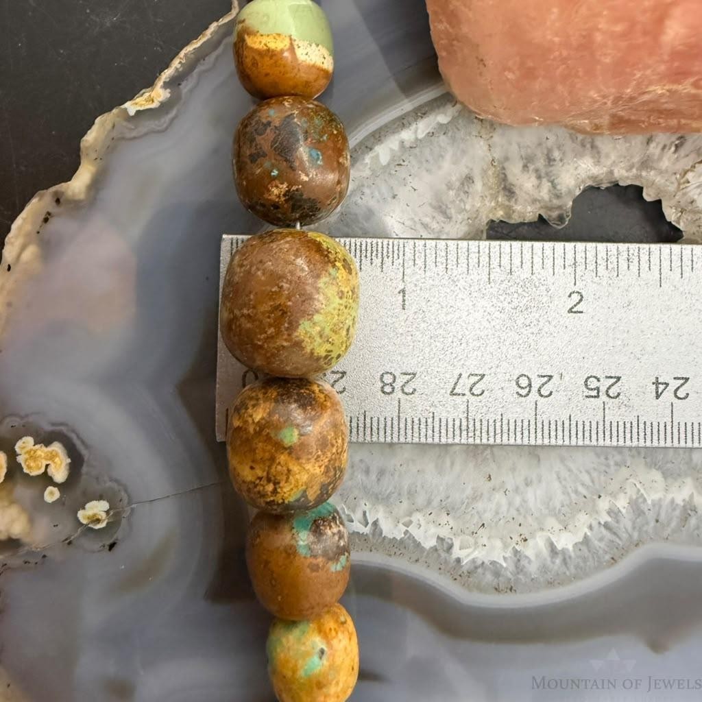 Desert Rose Trading Sterling Silver Graduated Turquoise Beads Necklace For Women