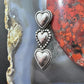 Susan Barkann Sterling Silver 3 Decorated Hearts Fashion Brooch For Women