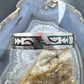 Gibson Gene Navajo Native American Silver Turquoise & Coral Chip Inlay Bracelet