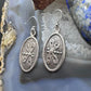 Joel Pajarito Santo Domingo Sterling Silver Tufa Cast Dragonfly Dangle Earrings For Women