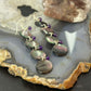 Carolyn Pollack Sterling Silver Brownish-Gray MOP & Amethyst Dangle Earrings For Women