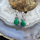 Carolyn Pollack Sterling Silver Faceted Pear Malachite Dangle Earrings For Women