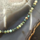 Sterling Silver 4mm Faceted Hubei Turquoise Beads 18" Necklace For Women