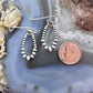 Native American Sterling Silver Graduated Navajo Pearl Beads Dangle Earrings For Women