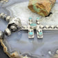 Sterling Silver Southwestern Style Cross with Turquoise Decorated Unisex Pendant