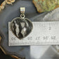 Sterling Silver Southwestern Style White Buffalo Heart Pendant For Women #4