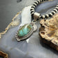 Sterling Silver Southwestern Style Oval Turquoise Decorated Pendant For Woman