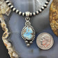 Sterling Silver Southwestern Style Golden Hill Turquoise Decorated Pendant For Women
