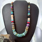 Tommy & Rosita Singer Sterling Turquoise & Multistone Beads 21" Necklace