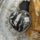 Sterling Silver Southwestern Style White Buffalo Heart Shape Ring Size 7 For Women