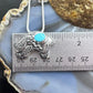 Carolyn Pollack Sterling Silver Sleeping Beauty Turquoise Fetish Bear Pendant Necklace