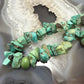 Vintage Native American Rough Turquoise 24" Necklace For Women