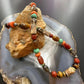 Carolyn Pollack Sterling Silver Multistone Beads Magnetic Clasp 16" Necklace For Women