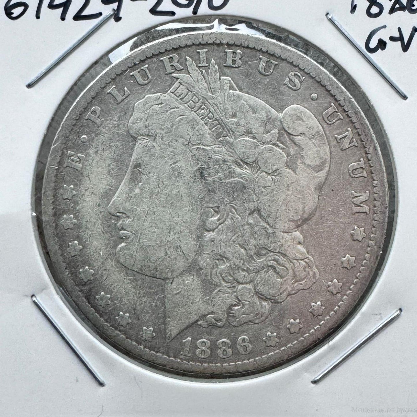 1886-O US 90% Morgan Silver Dollar G-VG #61424-2GO