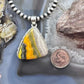 Sterling Silver Southwestern Style Triangle Eclipse Jasper Pendant For Women