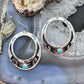 Tommy & Rosita Singer Sterling Silver Turquoise Dot Hoop Dangle Earrings For Women #3