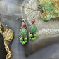 Sterling Silver Southwestern Style Multistone Dangle Earrings For Women #12
