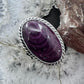 Joe Piaso, Jr. Sterling Silver Oval Purple Spiny Oyster Decorated Ring Size 7.5 For Women