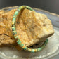 Sterling Silver Turquoise Disk Beads 7.5" Bracelet For Women