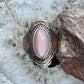 Carolyn Pollack Sterling Silver & Copper Pink Mother of Pearl Paisley Ring For Women