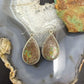 Sterling Southwestern Style Teardrop Turquoise Dangle Earrings For Women #2