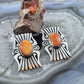 Abraham Begay Native American Sterling Silver Spiny Oyster Overlay Post Earrings For Women