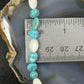 Sterling Silver 5-10mm Turquoise & 8mm MOP Beads 20" Necklace For Women