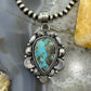 Sterling Silver Southwestern Style Teardrop Turquoise Pendant For Women #8