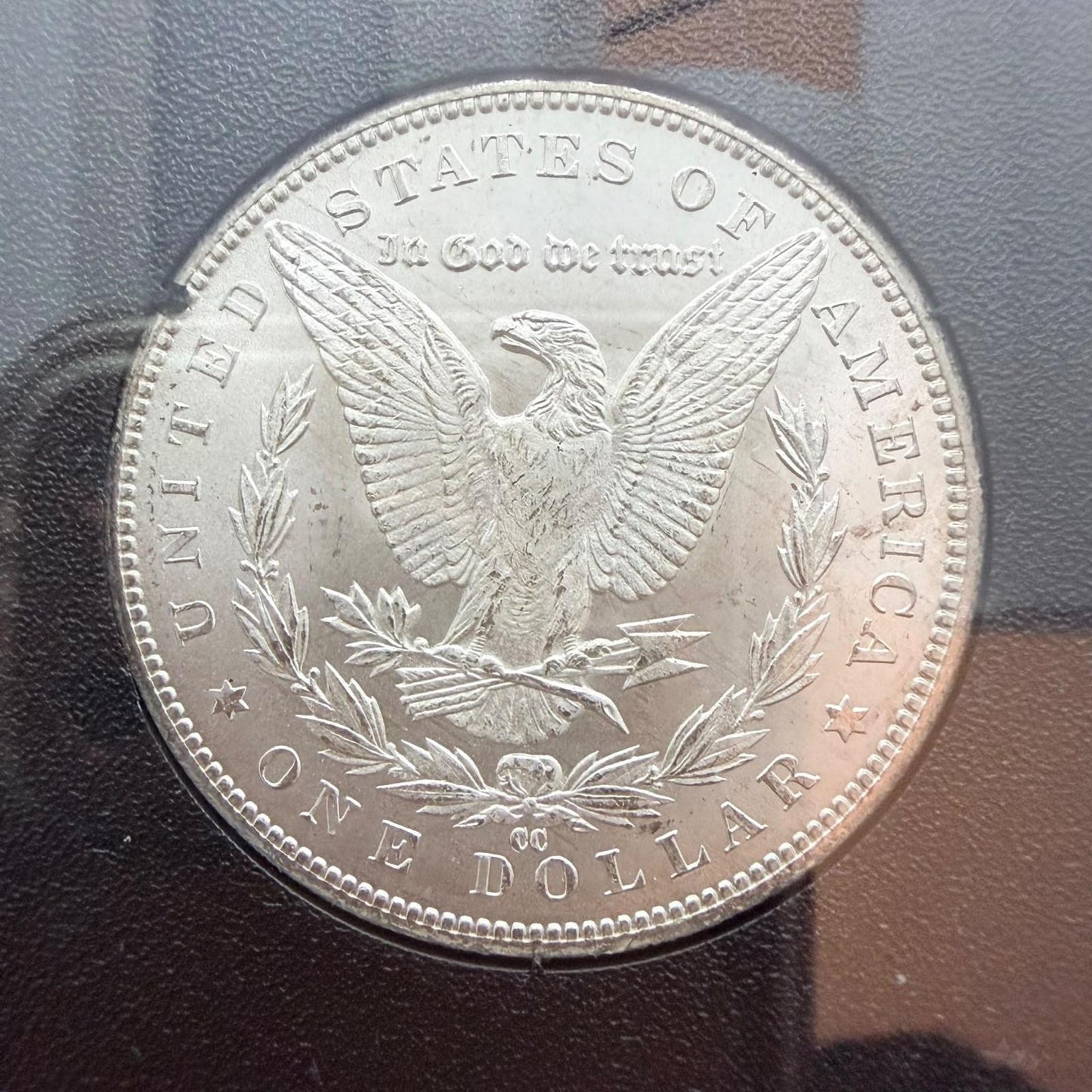 1884-CC US 90% Morgan Silver Dollar Uncirculated COA Box #84255063