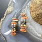 Tommy & Rosita Singer Sterling Silver Orange Spiny Oyster Beads Dangle Earrings For Women