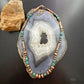 Southwestern Style 3-9.5mm Copper Navajo Pearl,Cylinder&Turquoise Beads Necklace For Women