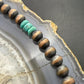 Southwestern Style Copper 8mm Navajo Pearl Beades & Turquoise 18"-20" Necklace For Women
