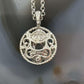 Carolyn Pollack Sterling Silver White Topaz in Round Swirl Pendant Necklace For Women