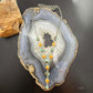 Sterling Silver Southwestern Style Turquoise & Spiny Oyster Lariat 24" Necklace For Women