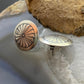 Native American Sterling Silver Round Stamped Concho Stud Earrings For Women #2