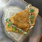 Sterling Silver Southwestern Style Teardrop & Oval Sonora Gold Turquoise 20" Necklace For Women