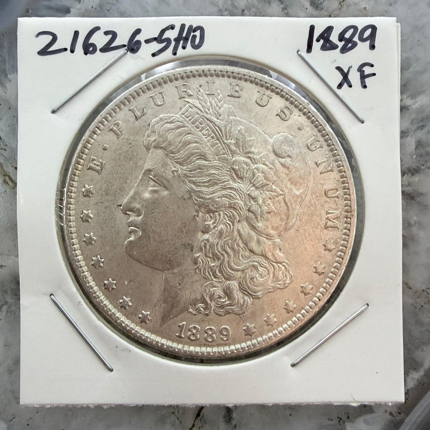 1889 US 90% Morgan Silver Dollar XF #21626-5HO