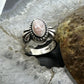 Carolyn Pollack Sterling Silver Oval Mother of Pearl Ring Size 6 For Women