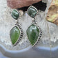 Carolyn Pollack Sterling Silver Rounded Diamond & Kite Jadeite Dangle Earrings For Women