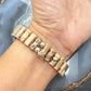 Carolyn Pollack Sterling Silver Rectangle Picture Jasper Stretch Bracelet For Women