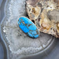 Sterling Silver Southwestern Style Oval Apatite Decorated Ring Size 8.5 For Women