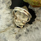 Silver Ray Sterling Silver Turquoise Decorated Leaves Ring Size 6 For Women