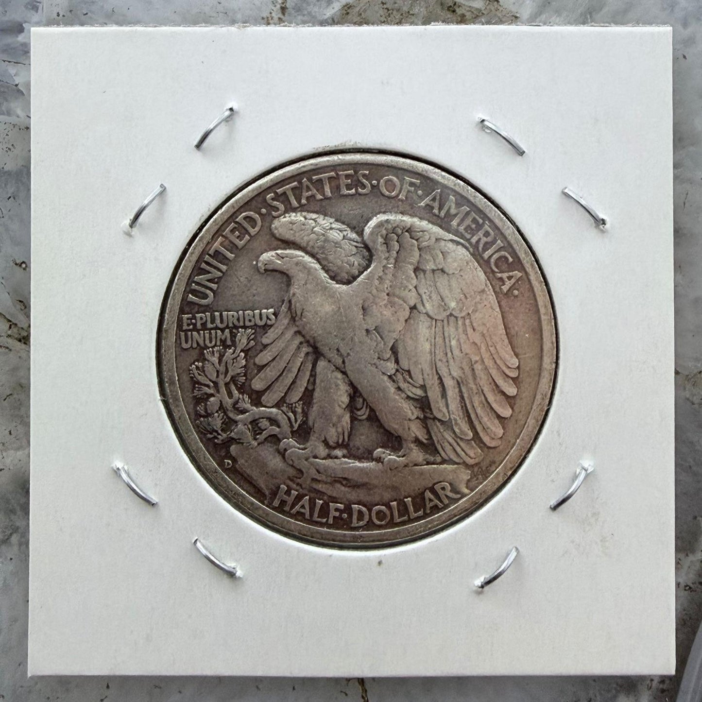 1941-D US Walking Liberty Half Dollar 90% Silver VG-F #121725-4E