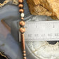 Southwestern Style 4.5-9mm Copper Navajo Pearl & Cylinder w/Freshwater Pearl 20" Necklace For Women