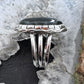 Sterling Silver Southwestern Style Oval Labradorite Ring Size 8 For Women